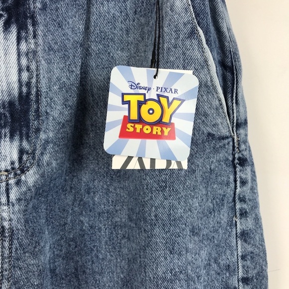 Zara x Disney Toy Story Paperbag High Waisted‎ Jeans Size 8 - Picture 11 of 15
